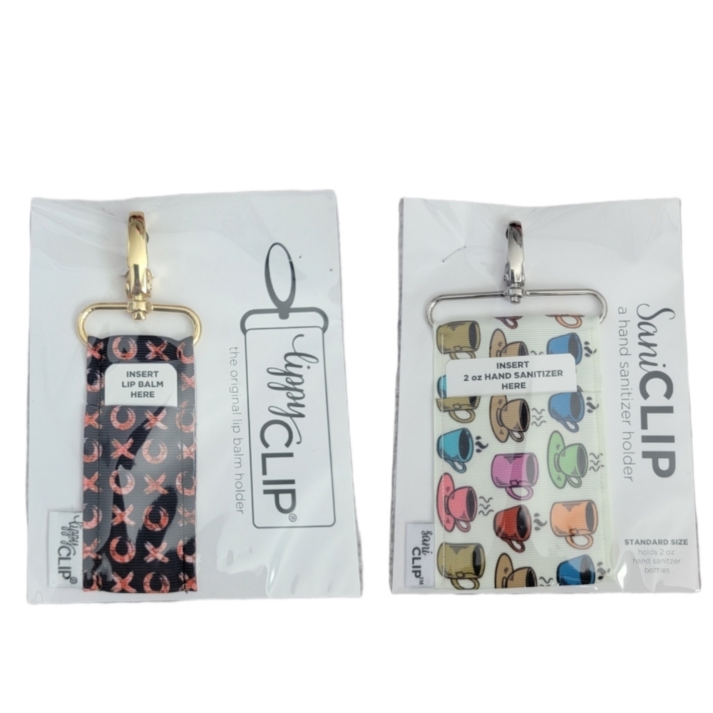 NEW LippyClip Lipbalm & Hand-sanitizer holders